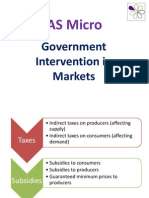 AS Micro: Government Intervention in Markets