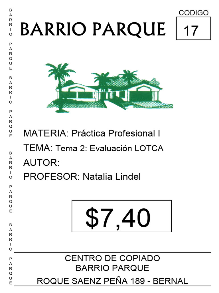 LOTCA Test Booklet | PDF