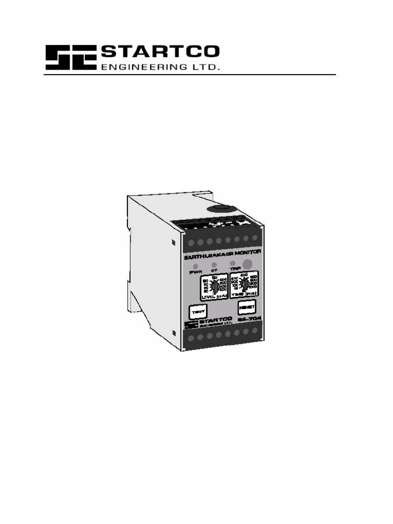 Manual SE 704 | PDF | Relé | Transformador