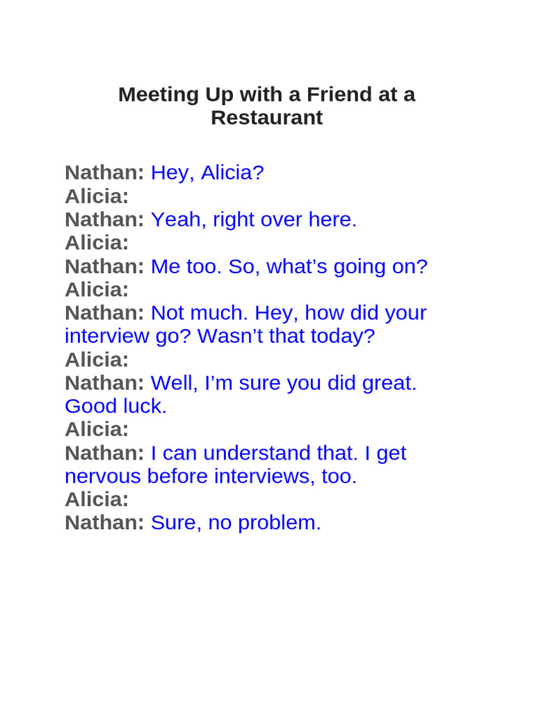 English Conversational Script | PDF