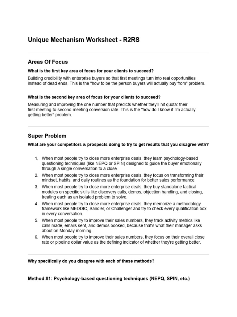 Shaun Cook | Mechanism Worksheet | PDF