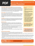 Download Recess Promotion by The American Occupational Therapy Association  SN103047459 doc pdf