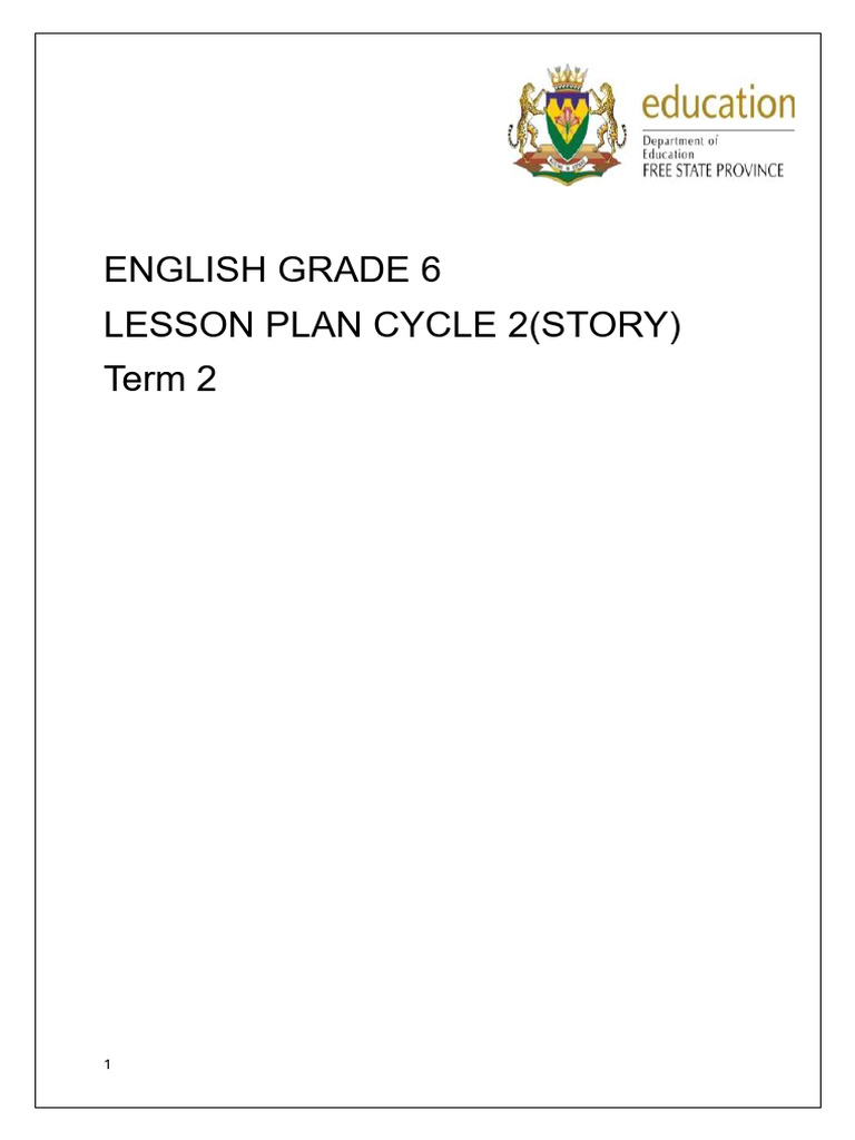 Grade 6 Term 2 2026 Cycle 2 Lesson Plan Final | PDF | Reading ...