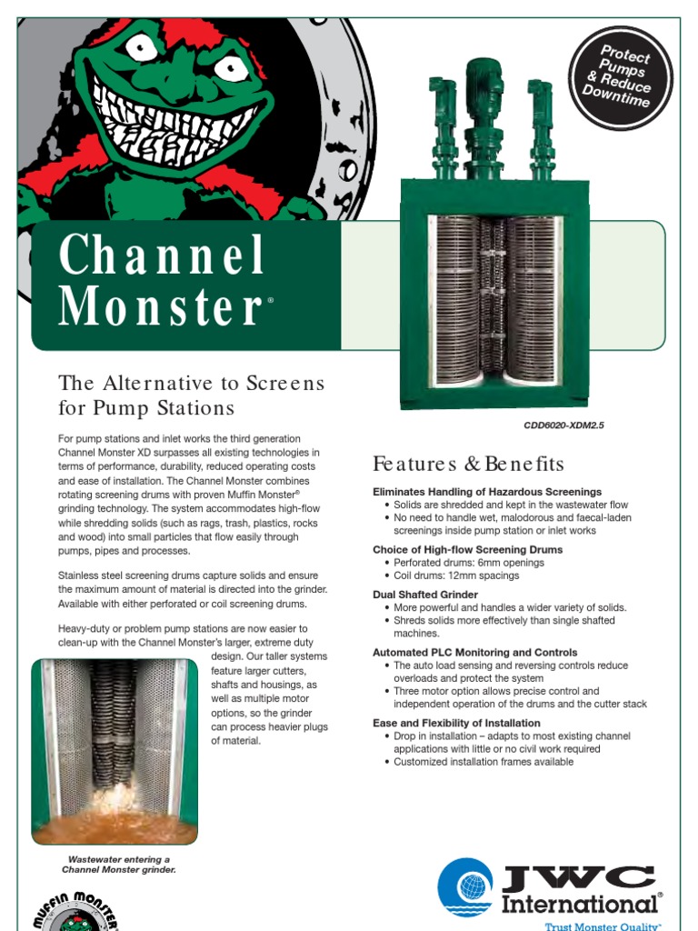 Channel Monster JWCI 10 | PDF | Mill (Grinding) | Pumping Station