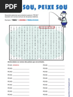 Sopa de letras - Peixe Sou Peixe Sou