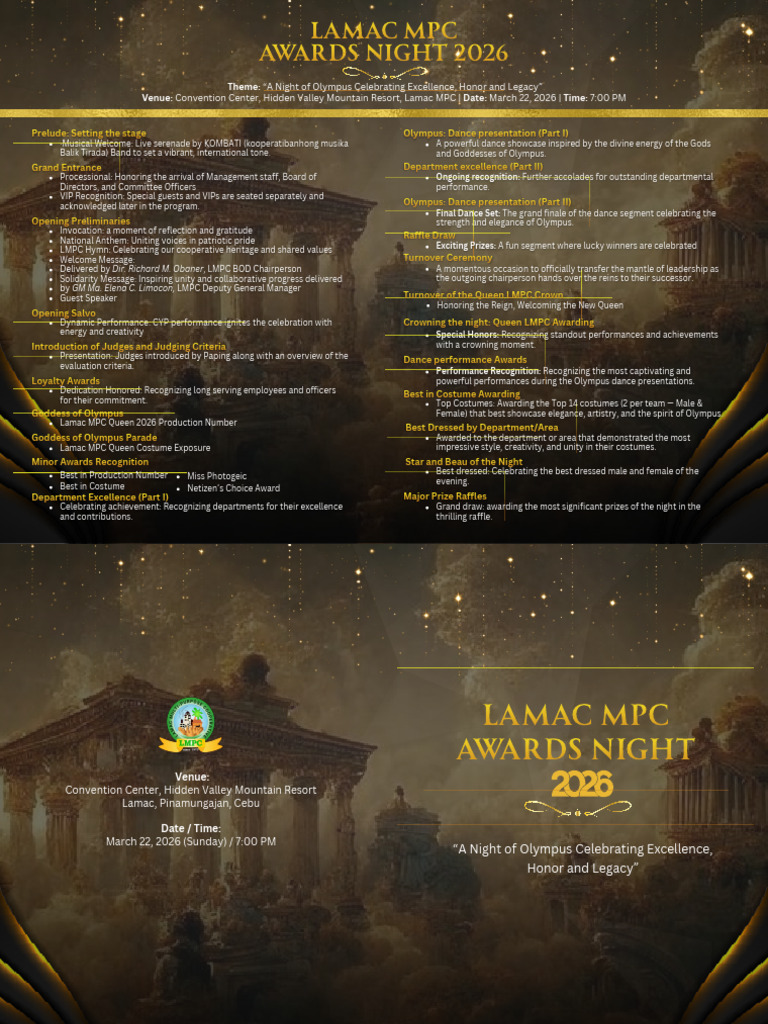 Program Awards Night 2026 | PDF