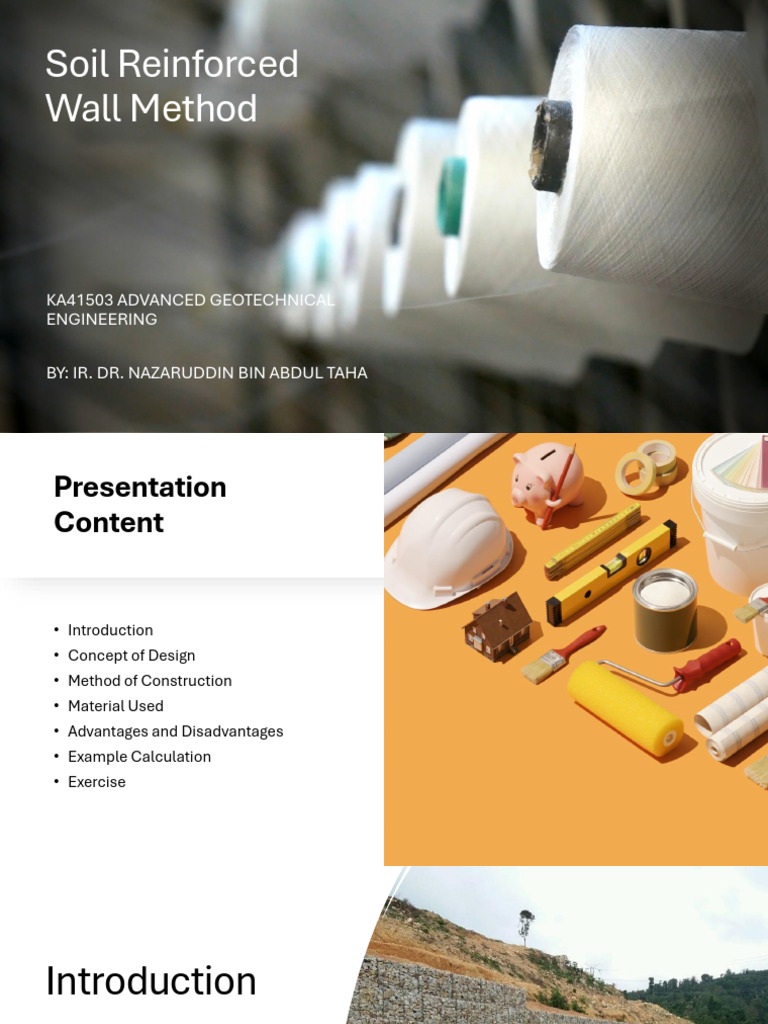 KA41503 Soil Reinforced Wall Method | PDF | Soil | Applied And ...