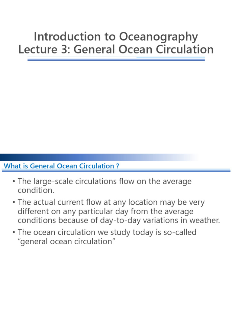 03 GeneralOceanCirculation_2026 | PDF | Oceans | Oceanography