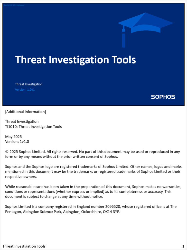 TI1010 1.0v1 Threat Investigation Tools | PDF | Computer Security ...