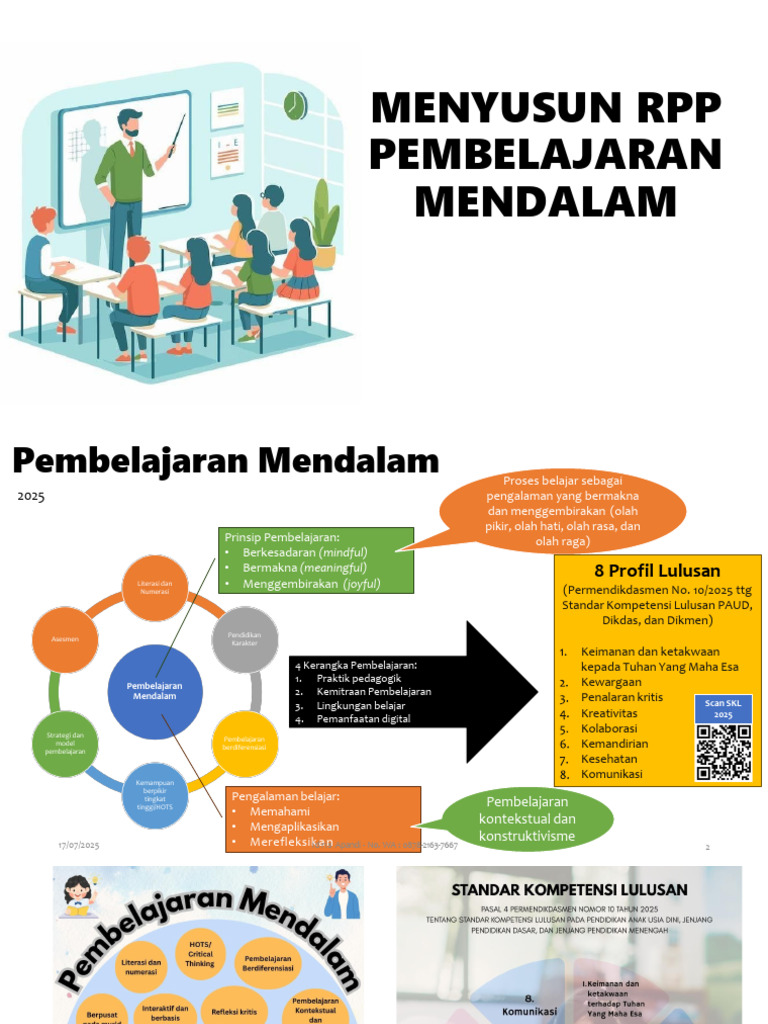 1. Menyusun Rpp Pembelajaran Mendalam (2) (1) | PDF