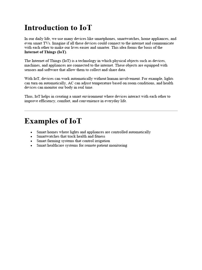 UNIT 1 IOT | PDF