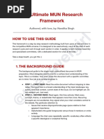MUN Research: A Step-by-Step Guide | PDF