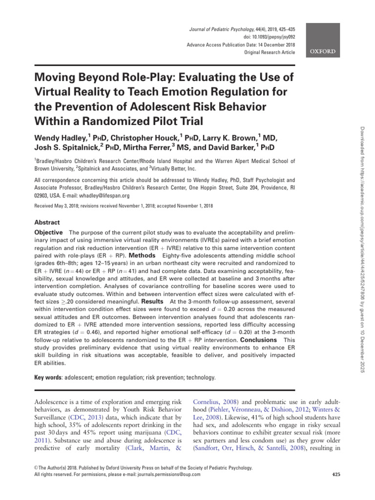 Moving Beyond Role-Play | PDF | Adolescence | Sexually Transmitted ...