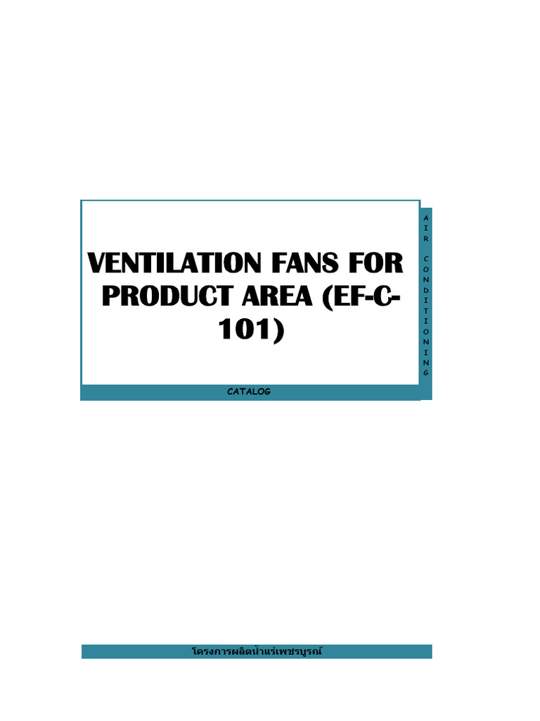 10. Ventilation Fans for Product Area | PDF