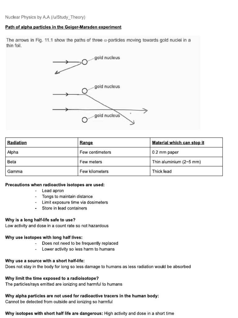 Nuclear Physics Notes | PDF