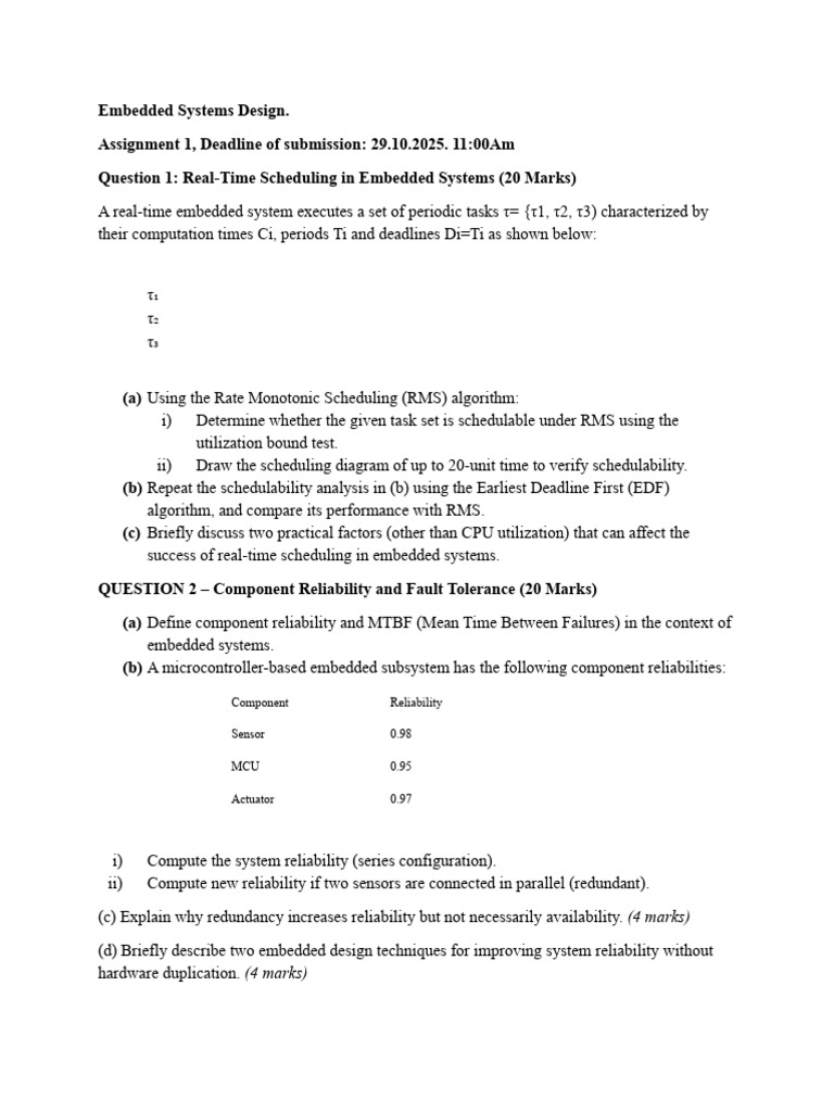 Assignment ES 2025 | PDF