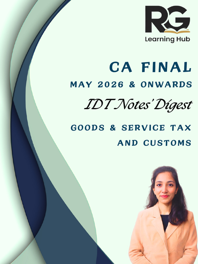 IDT Notes May26_merged | PDF | Taxes | Excise
