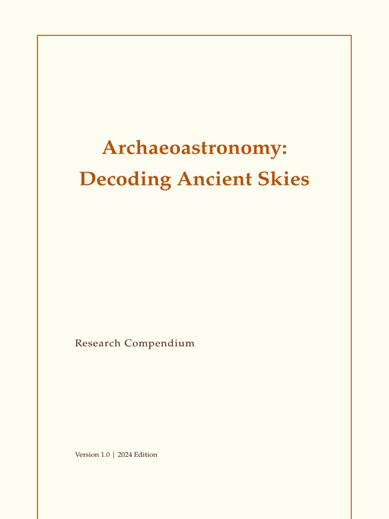 Archaeoastronomy Ancient Skies | PDF | Astronomy | Physical Sciences