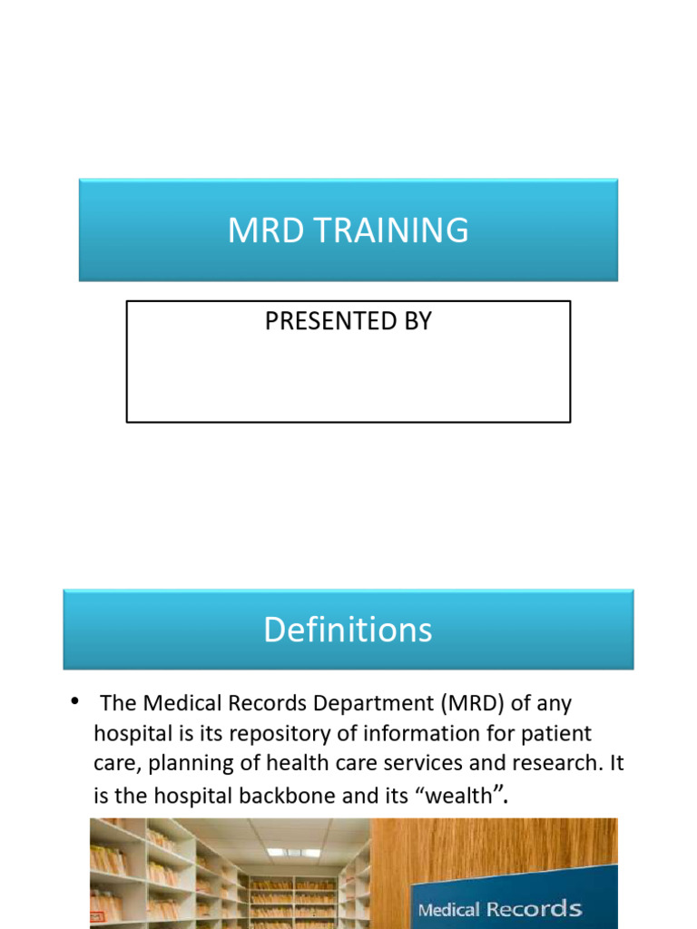 Mrd Training | PDF