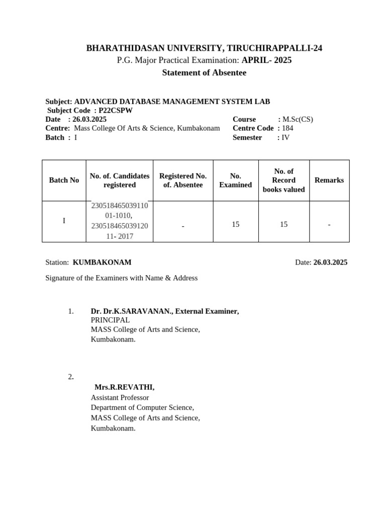Absent Format | PDF