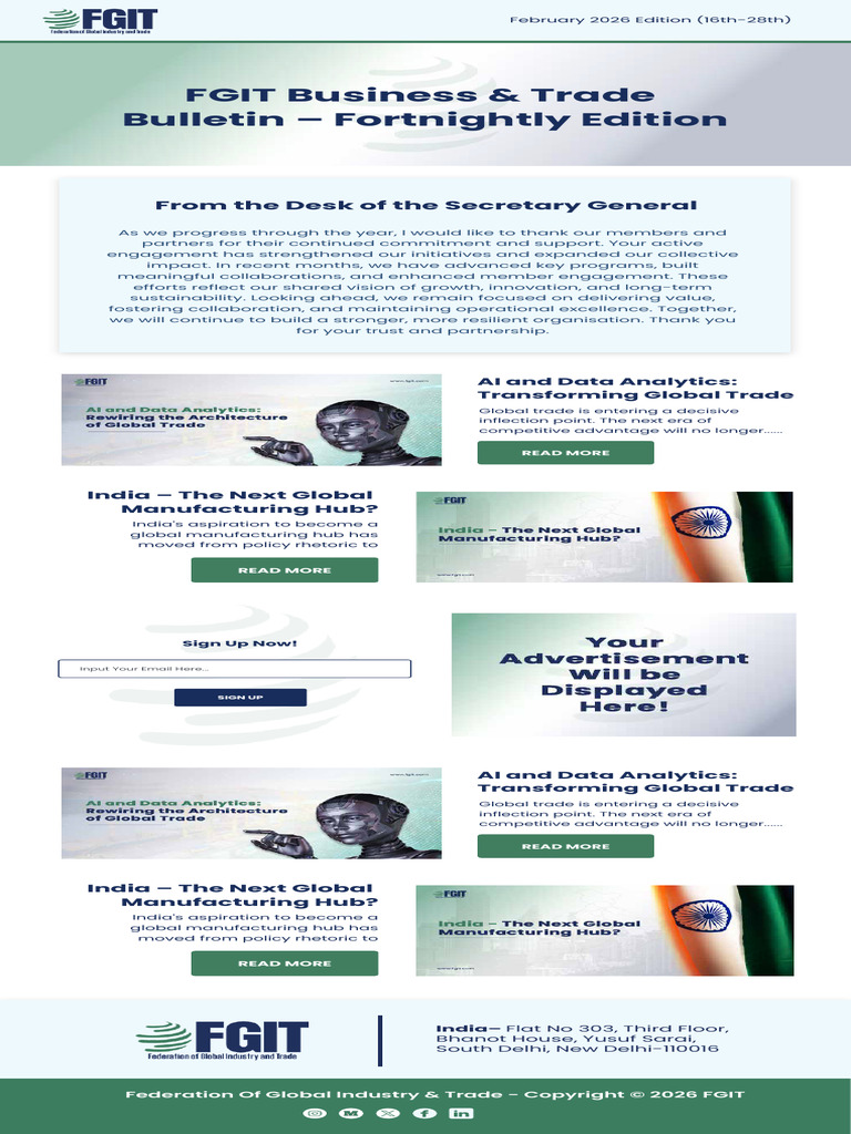 Newletter Feb Fgit | PDF | Economies