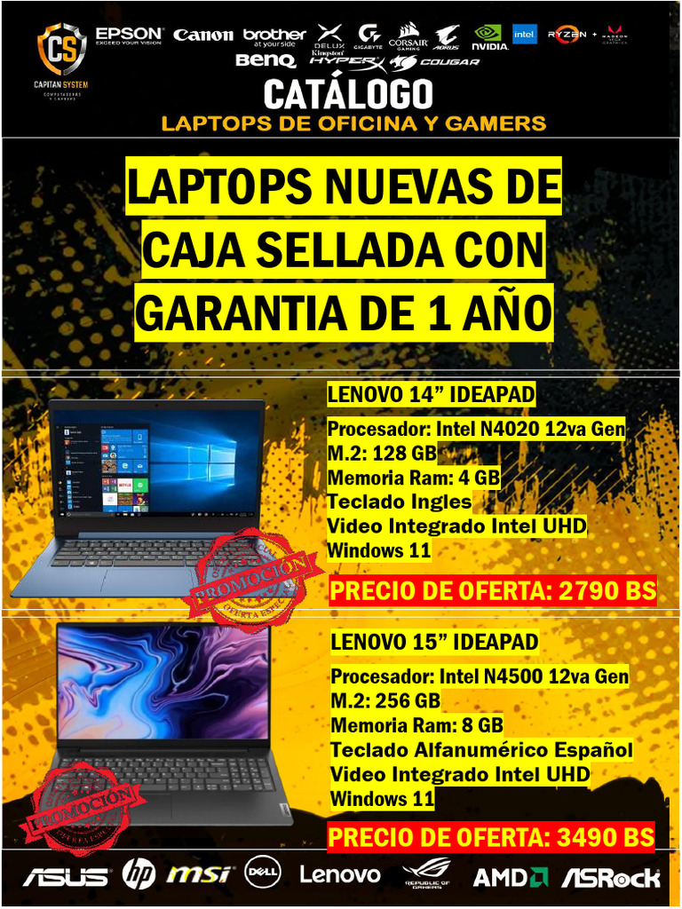 Laptops 23 de Marzo 2026 | PDF | Computadoras personales | Hardware de ...