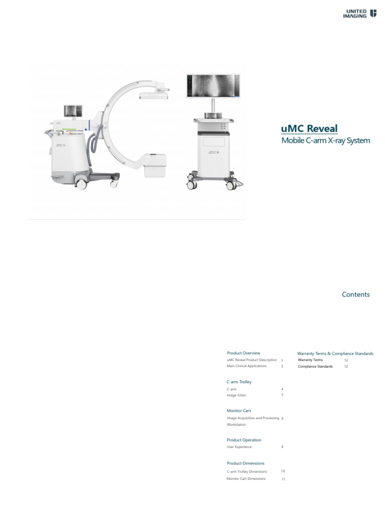 UMC_ ARCO EM C Brochure Datasheet Reveal | PDF | Radiography | X Ray