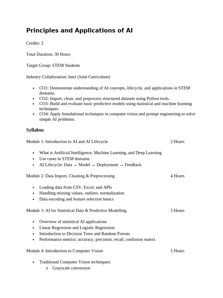 Principles and Applications of AI | PDF | Artificial Intelligence ...