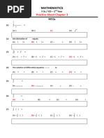 Differentiation Exercises and Solutions | PDF