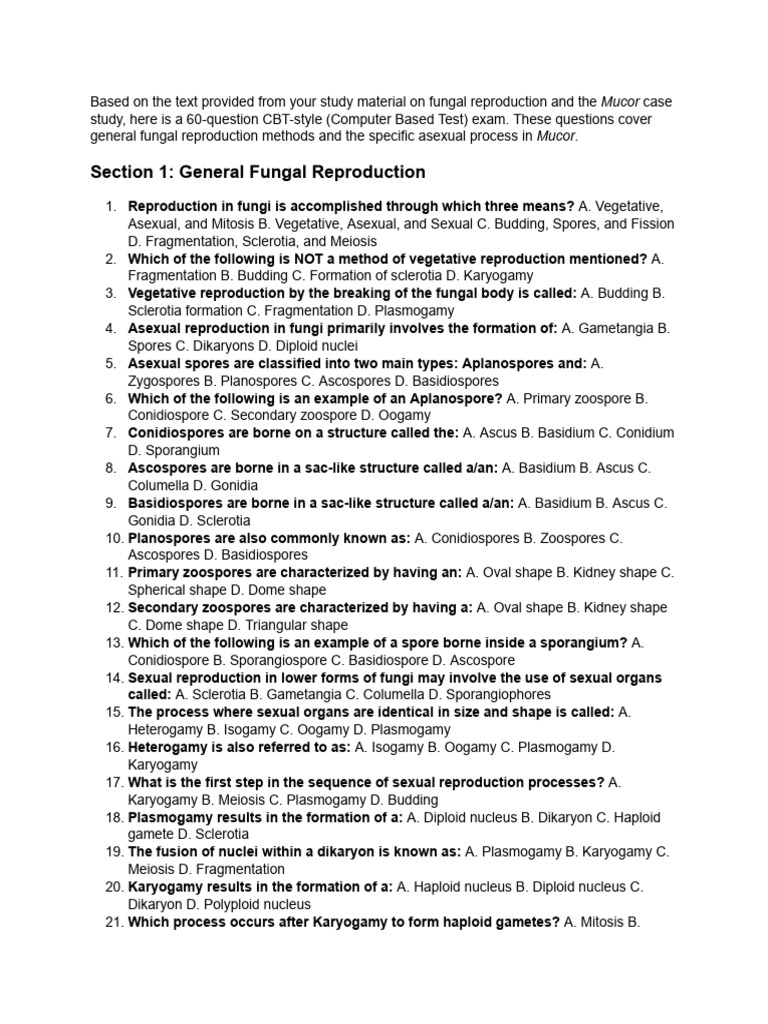 Form 60 CBT Based Exams on This Page | PDF | Ploidy | Sexual Reproduction