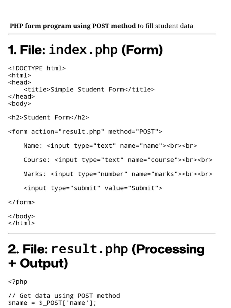 Php Practical | PDF