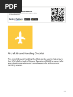 Ramp Handling Safety Checklist | PDF | Aviation | Transport