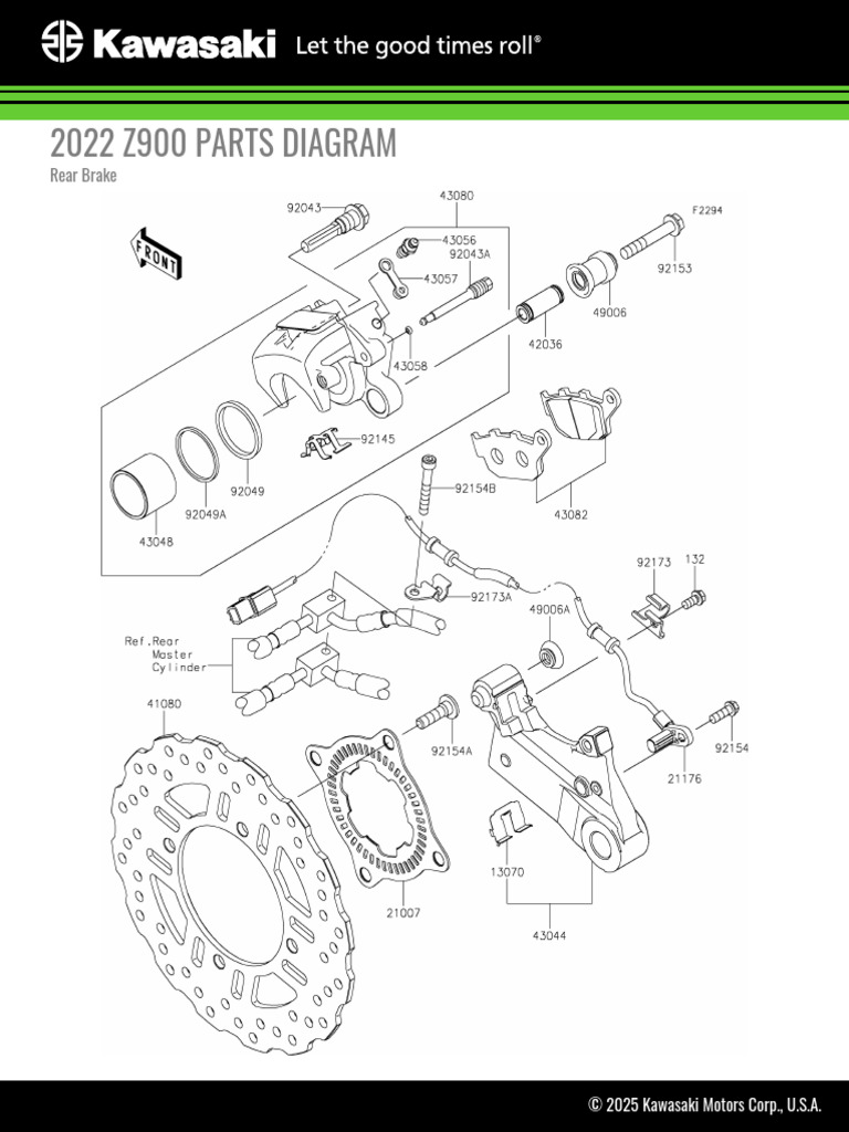 2022 Z900 Rear Brake | PDF