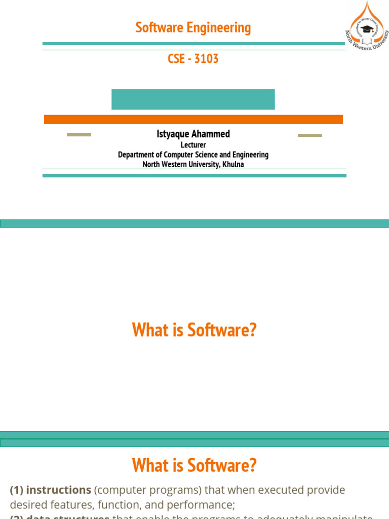 Lecture1_Software & Software Engineering | PDF | Software | Software ...