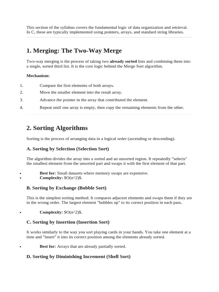 Merging and Searching | PDF | Computing | Applied Mathematics