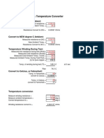 Resistance &amp Temp. Converter