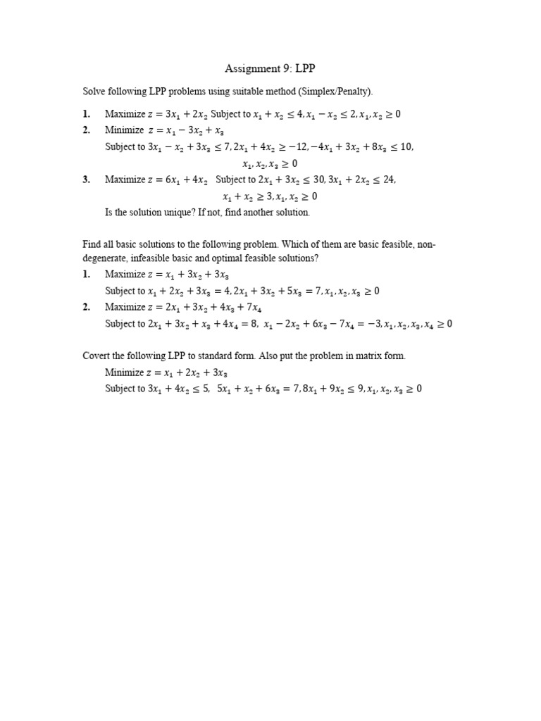 Tut 9 Problems | PDF