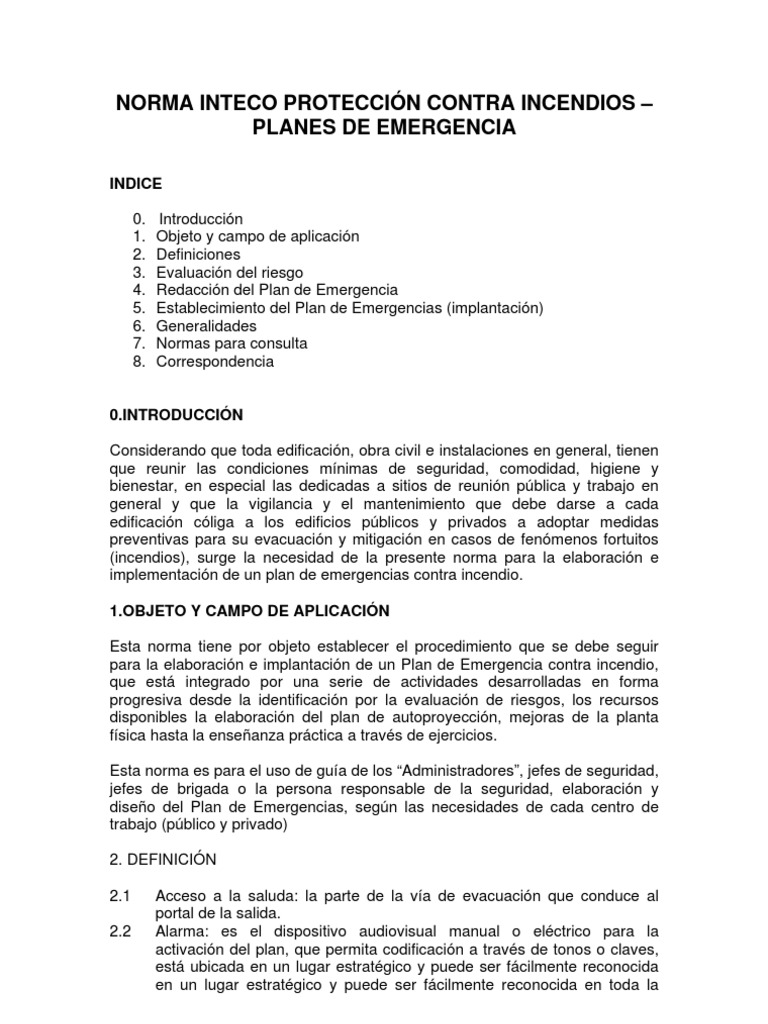 Plan de Emergencia Contra Incendios | PDF | Bombero | Simulación