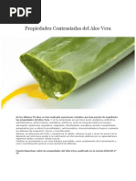 Propiedades Contrastadas Del Aloe Vera 2012