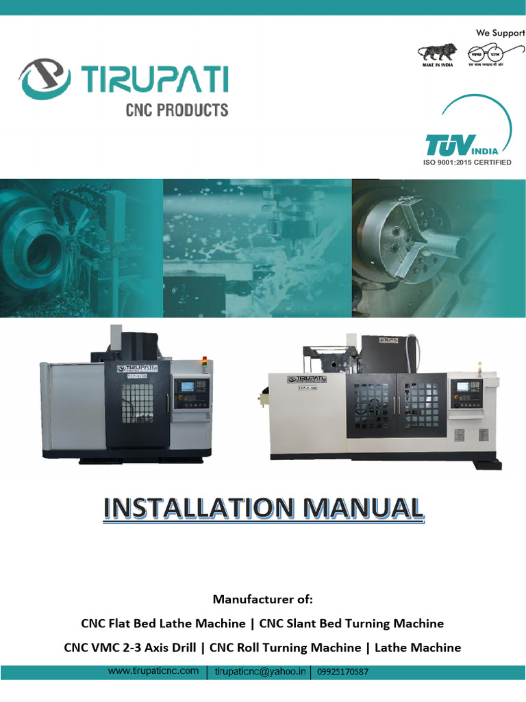 English Installation Manual-1 3 | PDF | Mechanical Engineering | Machines