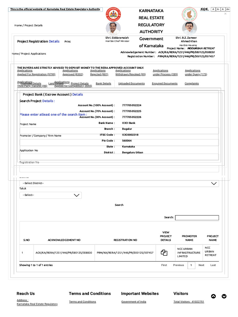 RERA Project List | PDF