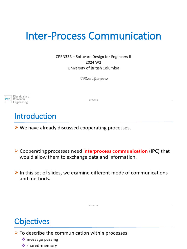 333_7a_interProcessComm | PDF | Network Socket | Transmission Control ...