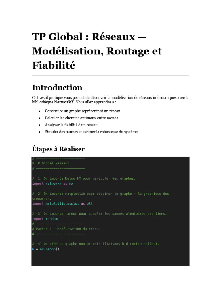 TP NetworkX Support Pédagogique | PDF | Informatique théorique ...