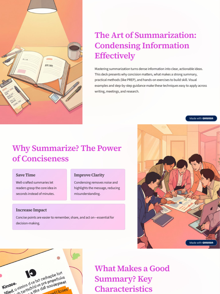 The-Art-of-Summarization-Condensing-Information-Effectively | PDF ...