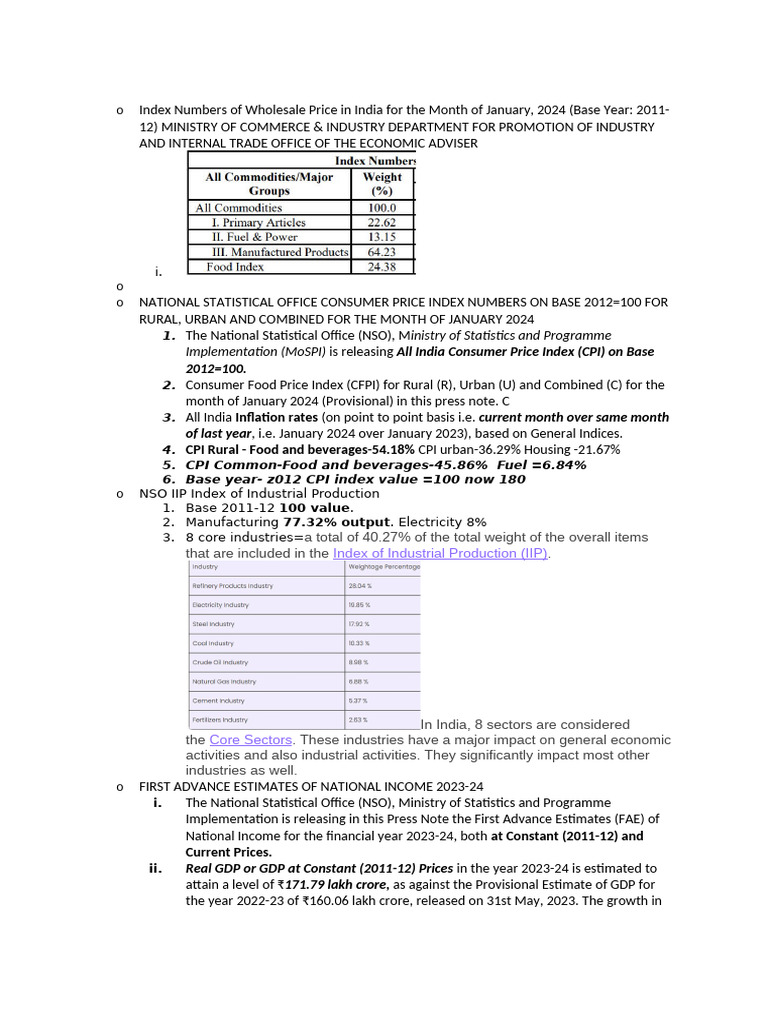 Economy 2024 | PDF | Consumer Price Index | Inflation