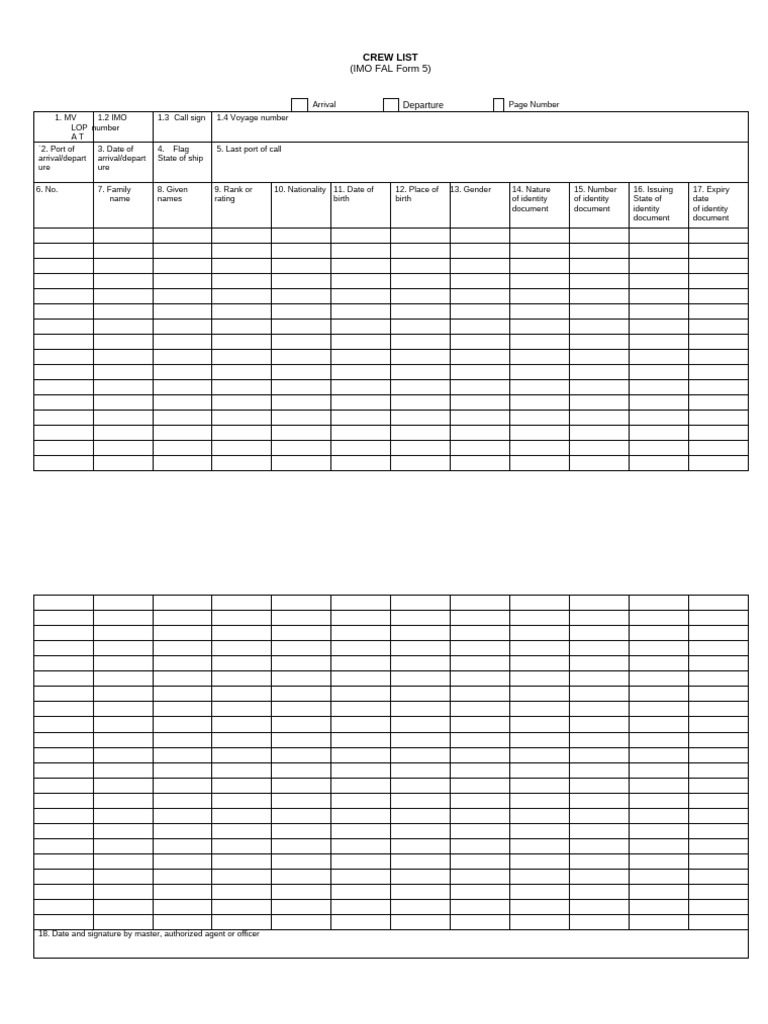 FAL FORM 5 | PDF