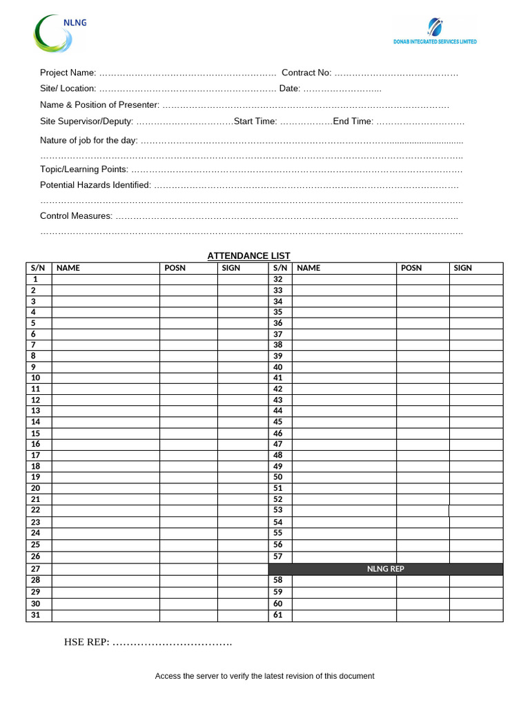 TBT form | PDF