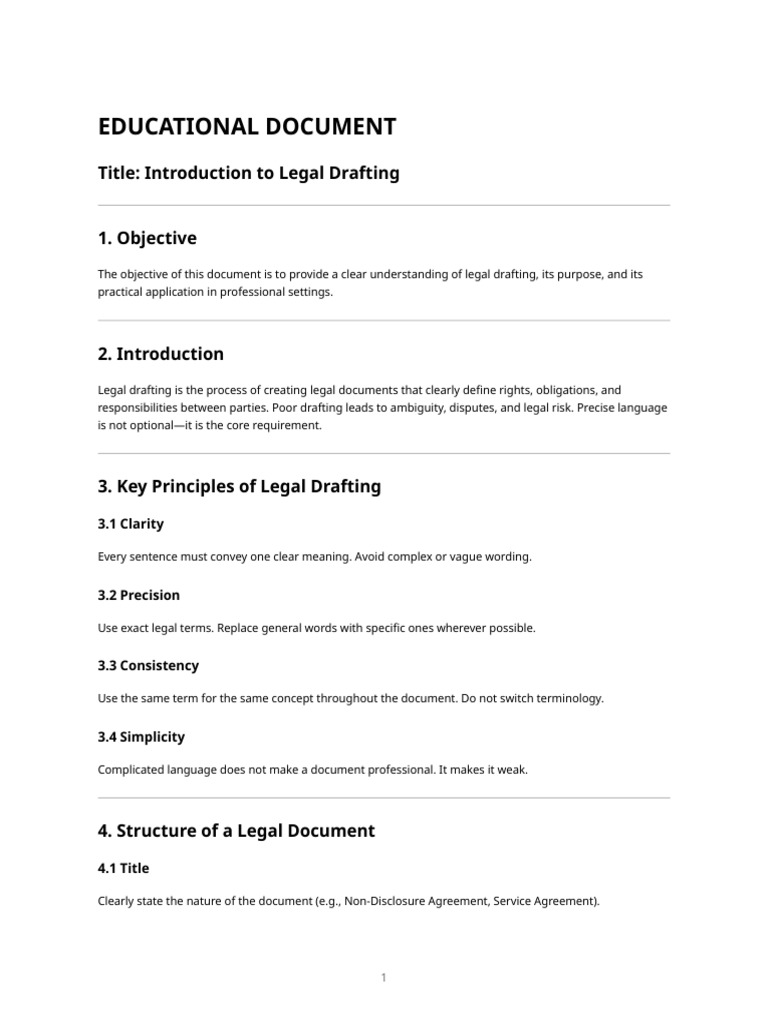 Educational Document Template (Law Focused) | PDF | Non Disclosure ...