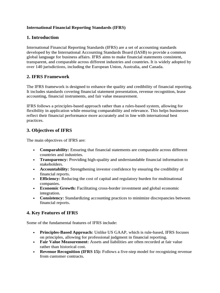 International Financial Reporting Standards | PDF | International ...