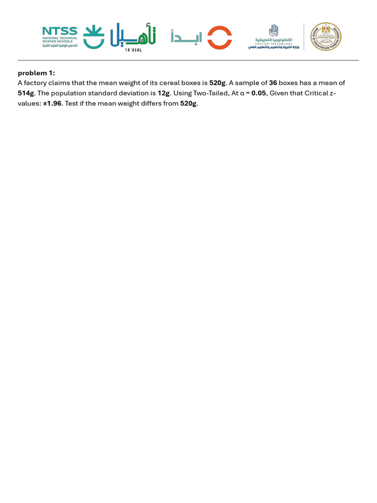 Problems Revision Sheet | PDF